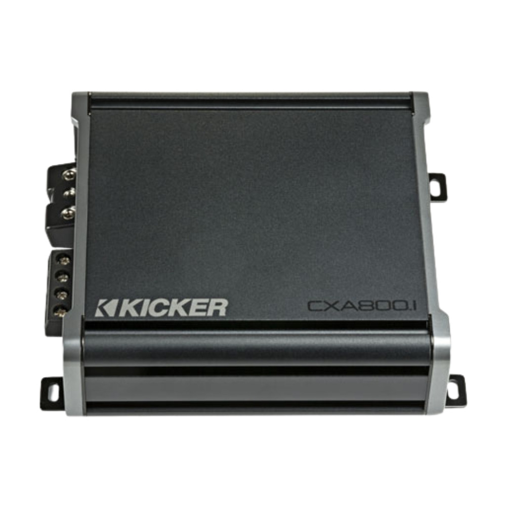 Kicker 46CXA8001T Mono Subwoofer Amplifier and 46CXARCT Dash-Mount